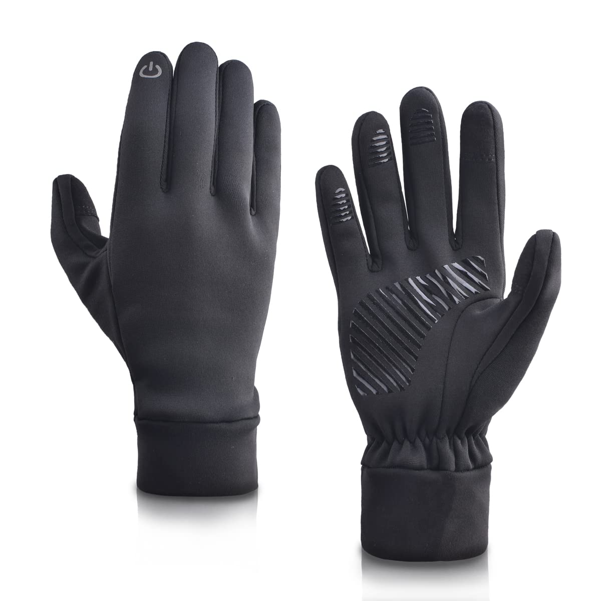 Azarxis Gants Hiver Chaud à Écran Tactile Gants de Cyclisme Coupe-Vent pour Homme Femme Moto Vélo Running Sport