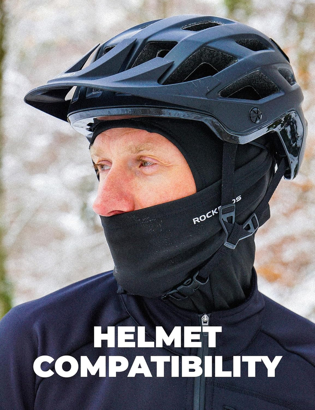 ROCKBROS Cagoule Moto Polaire Balaclava Hiver Tour de Cou Homme Femme Coupe-Vent Respirant Thermique Motif/Filtre Masque pour Vélo Ski Running Snowboard Chaud sous Casque 9 Couleurs