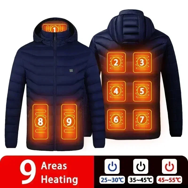 Doudoune Chauffante 21 Zones USB - Parka Hiver Capuche Unisexe - Ho Rizon